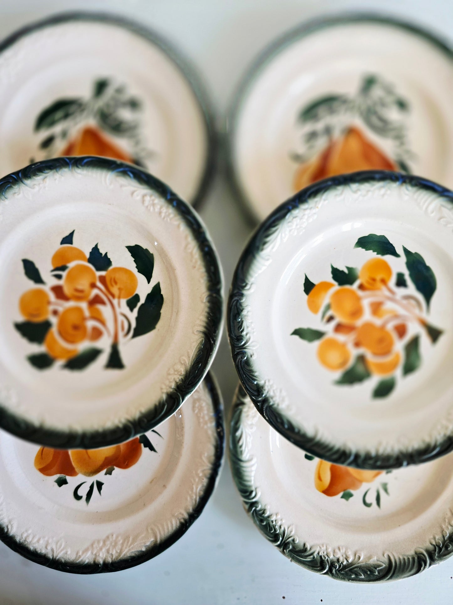 Les 6 assiettes à dessert