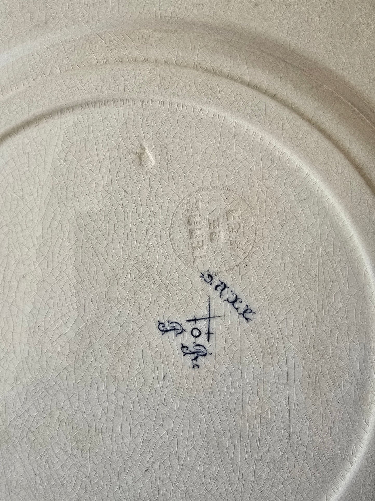 L'assiette plate Saxe