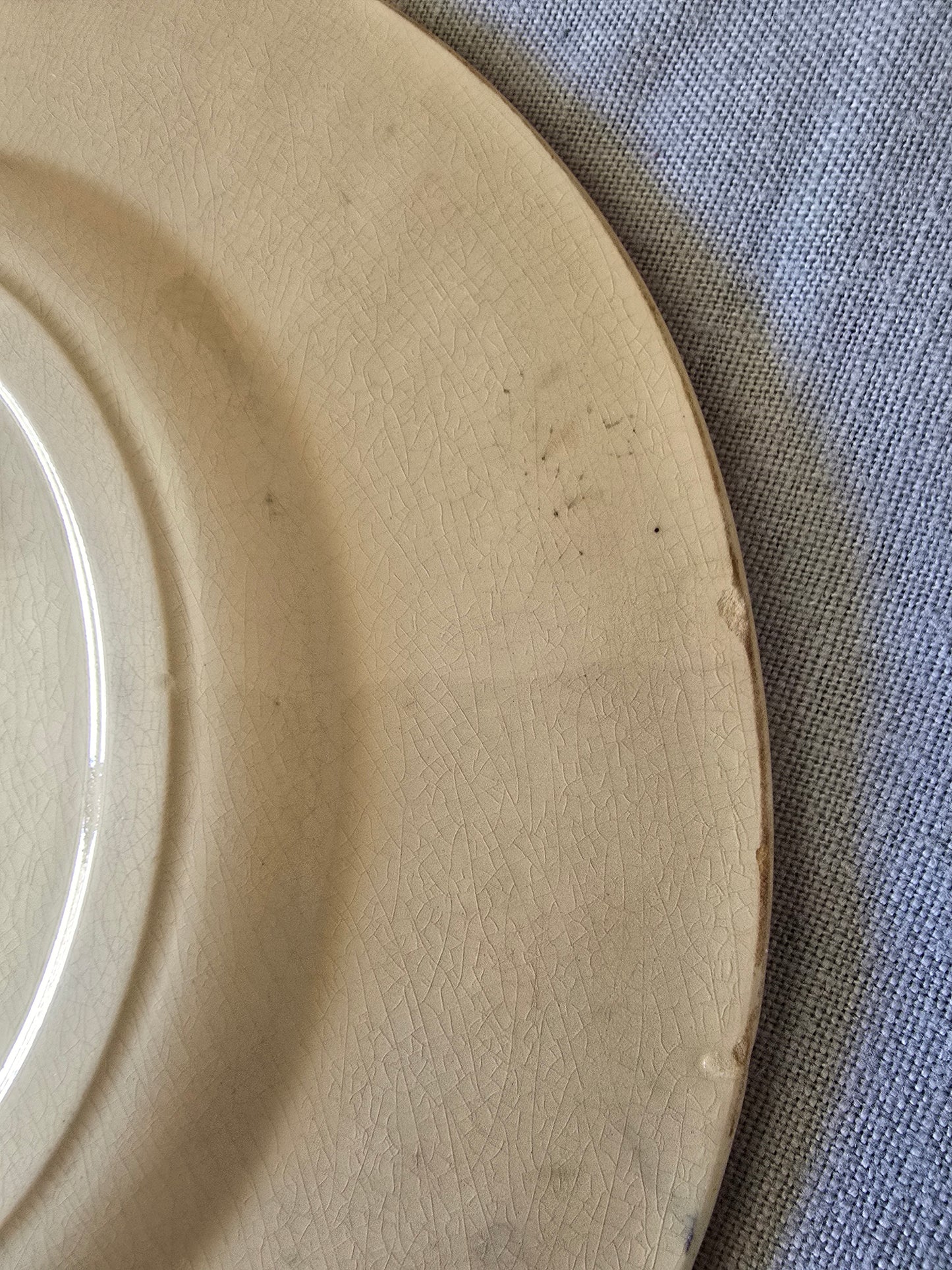 L'assiette plate Saxe