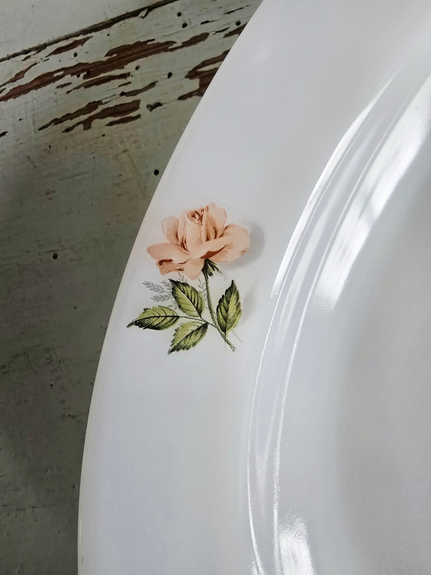 Le plat arcopal Roses