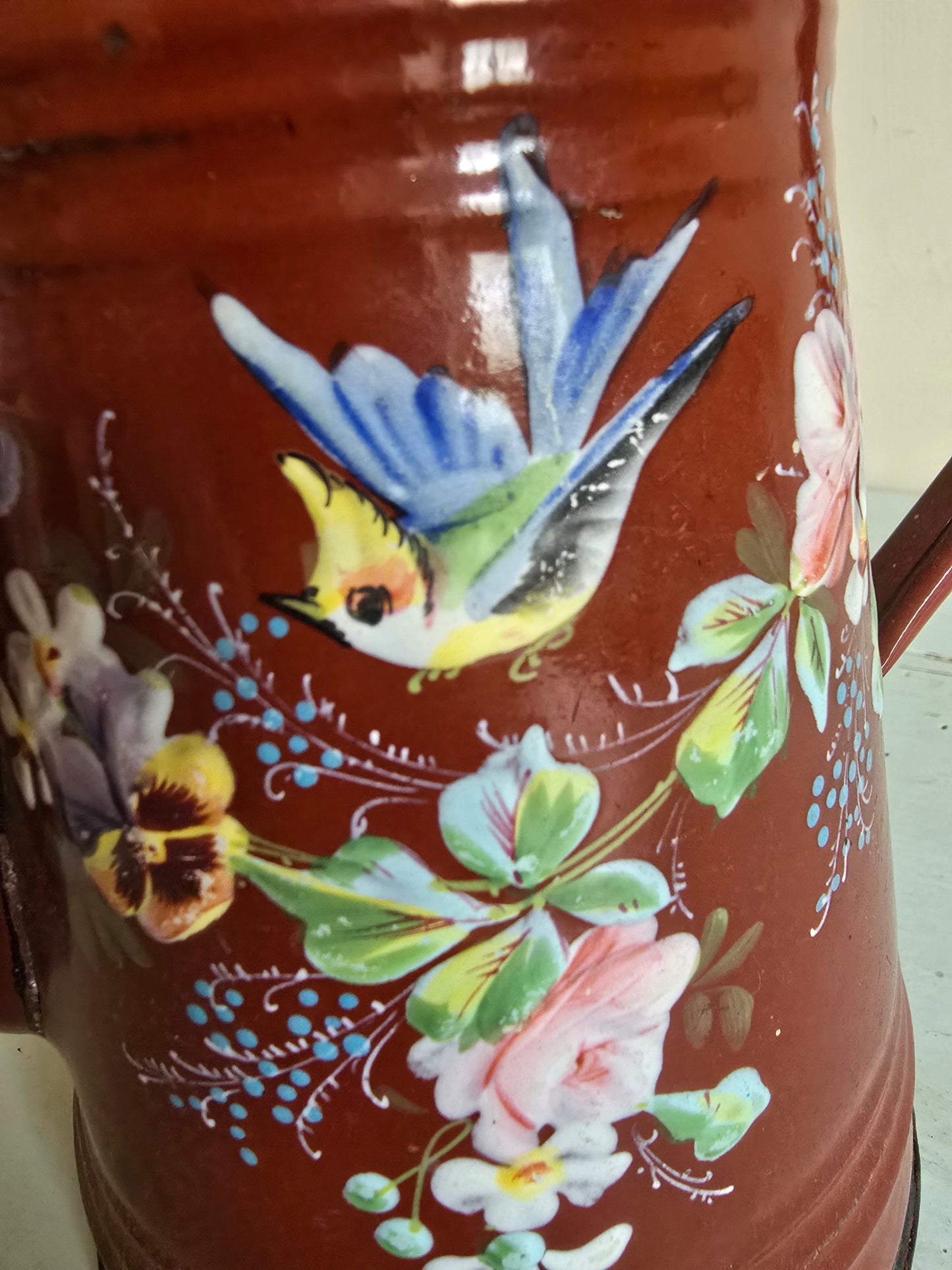 La cafetière en tôle émaillée