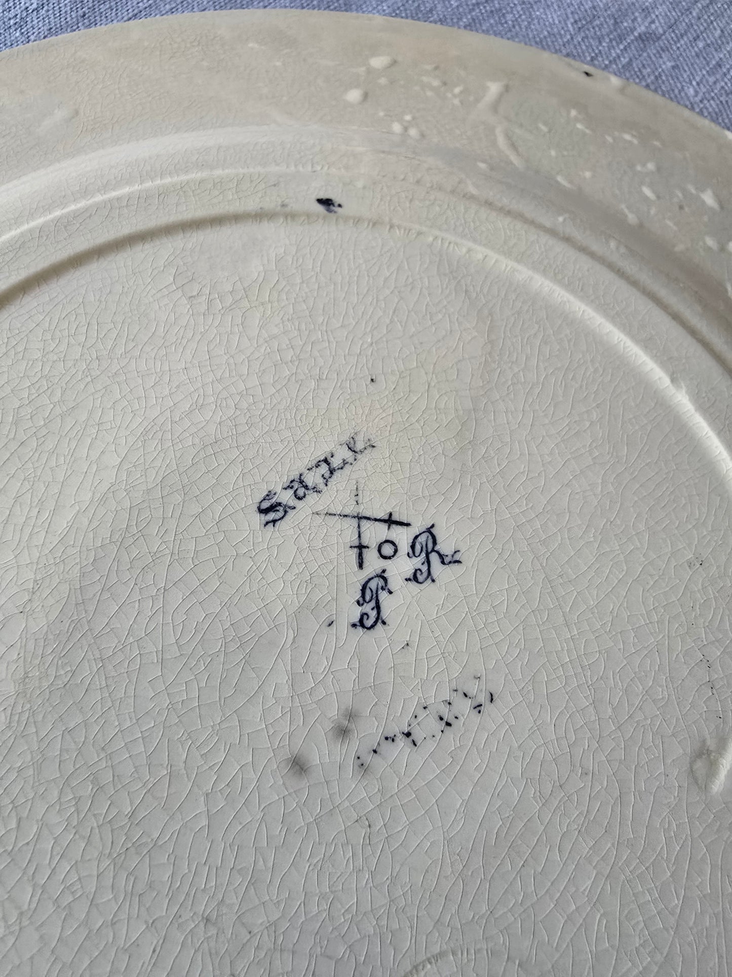 L'assiette plate Saxe