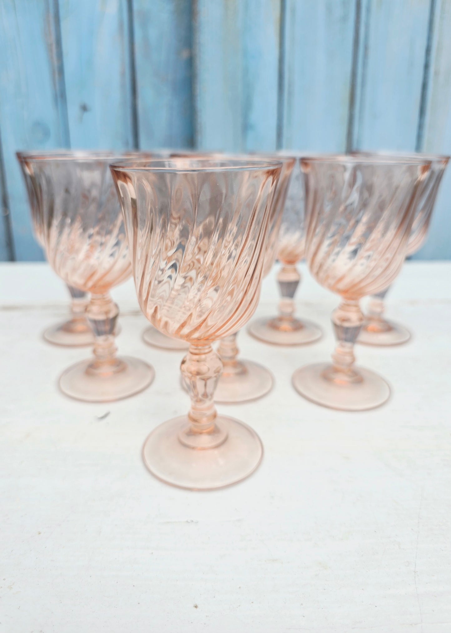 Les 8 verres en rosaline
