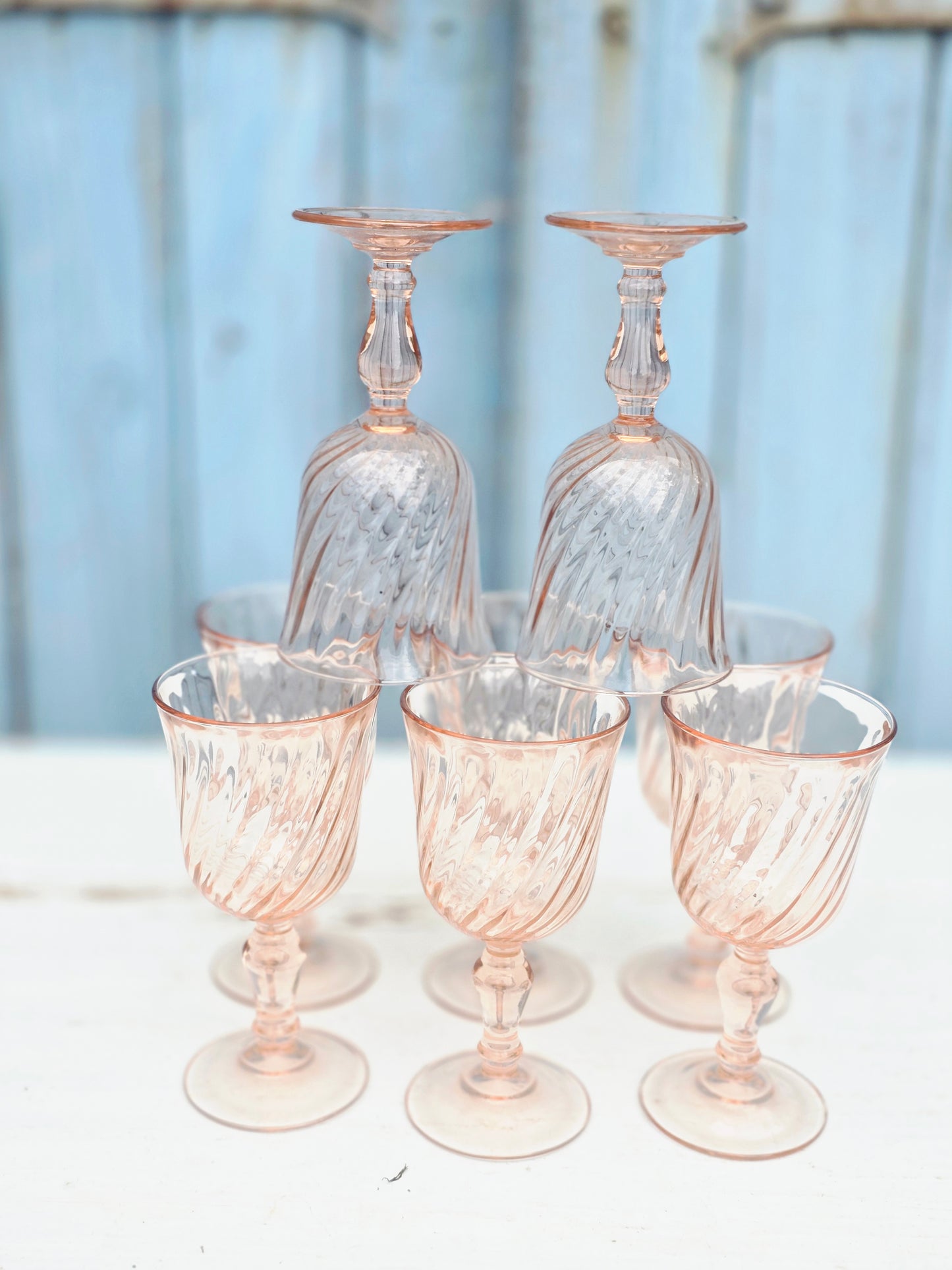Les 8 verres en rosaline