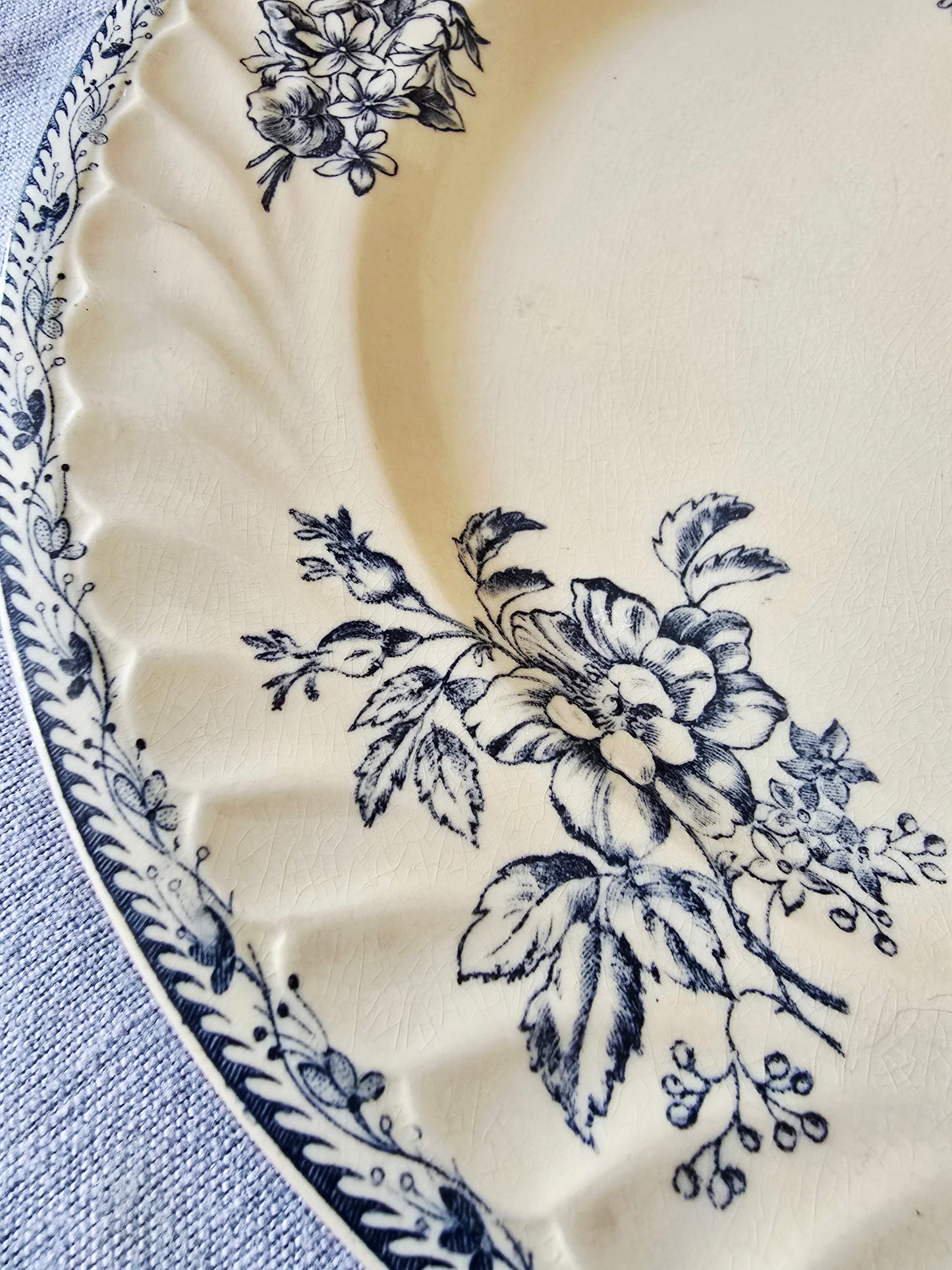 L'assiette plate Saxe