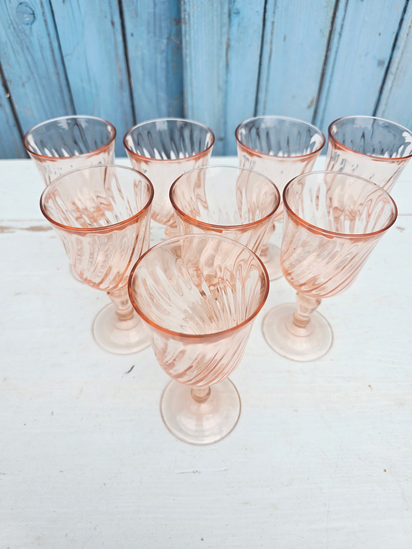 Les 8 verres en rosaline