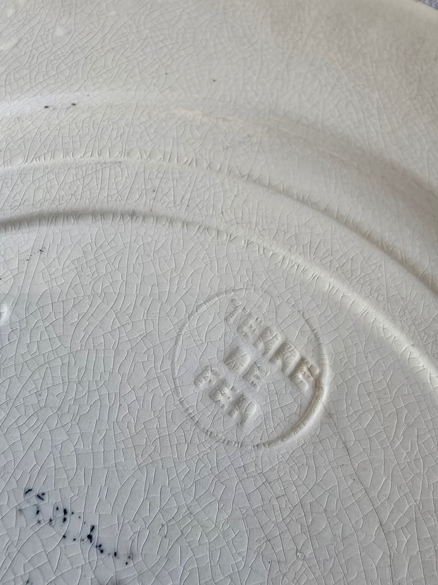 L'assiette plate Saxe