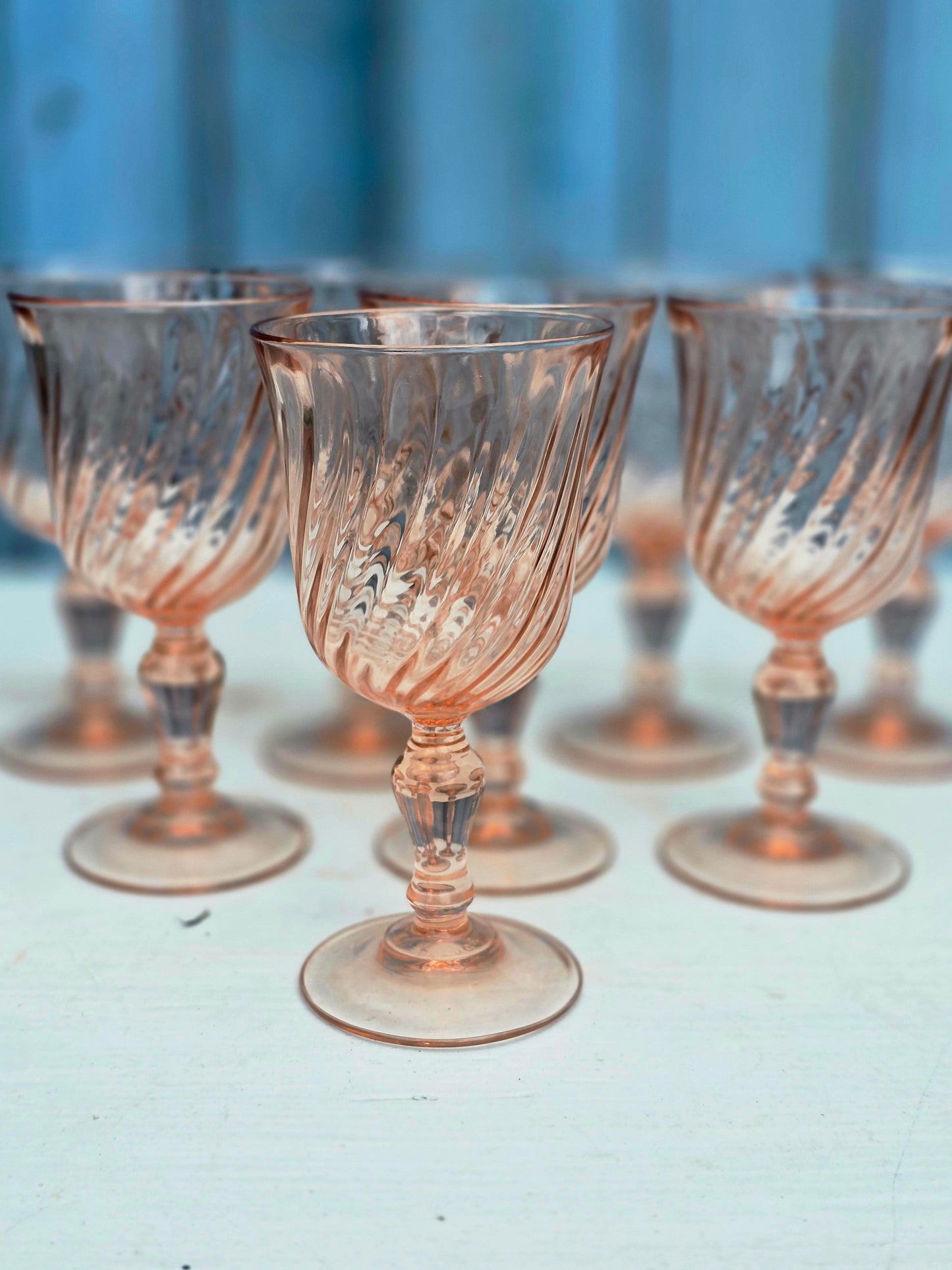 Les 8 verres en rosaline