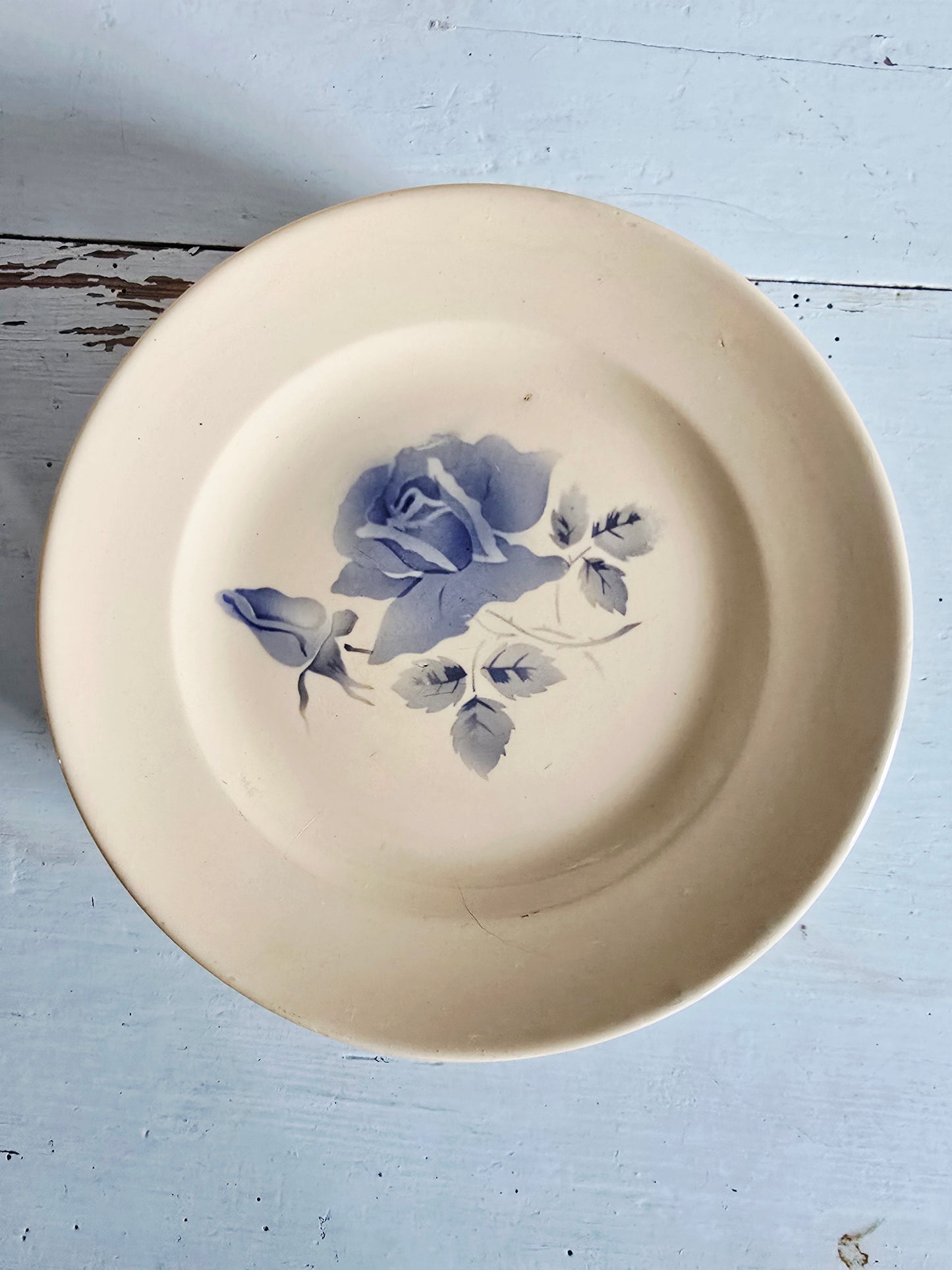 L'assiette à dessert Rose Bleue